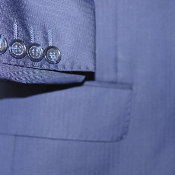 Bartorelli Napoli Biella Lafinicio Super 120's Blue Wool Men Blazer 50 - Picture 6 of 8